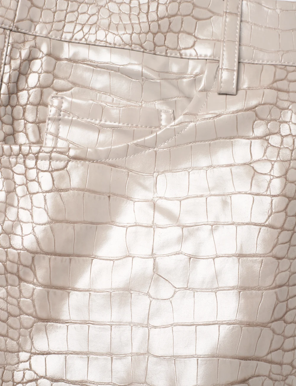 Malina - Daphne straight leg metallic pants - bukser med lige ben - grey - 5