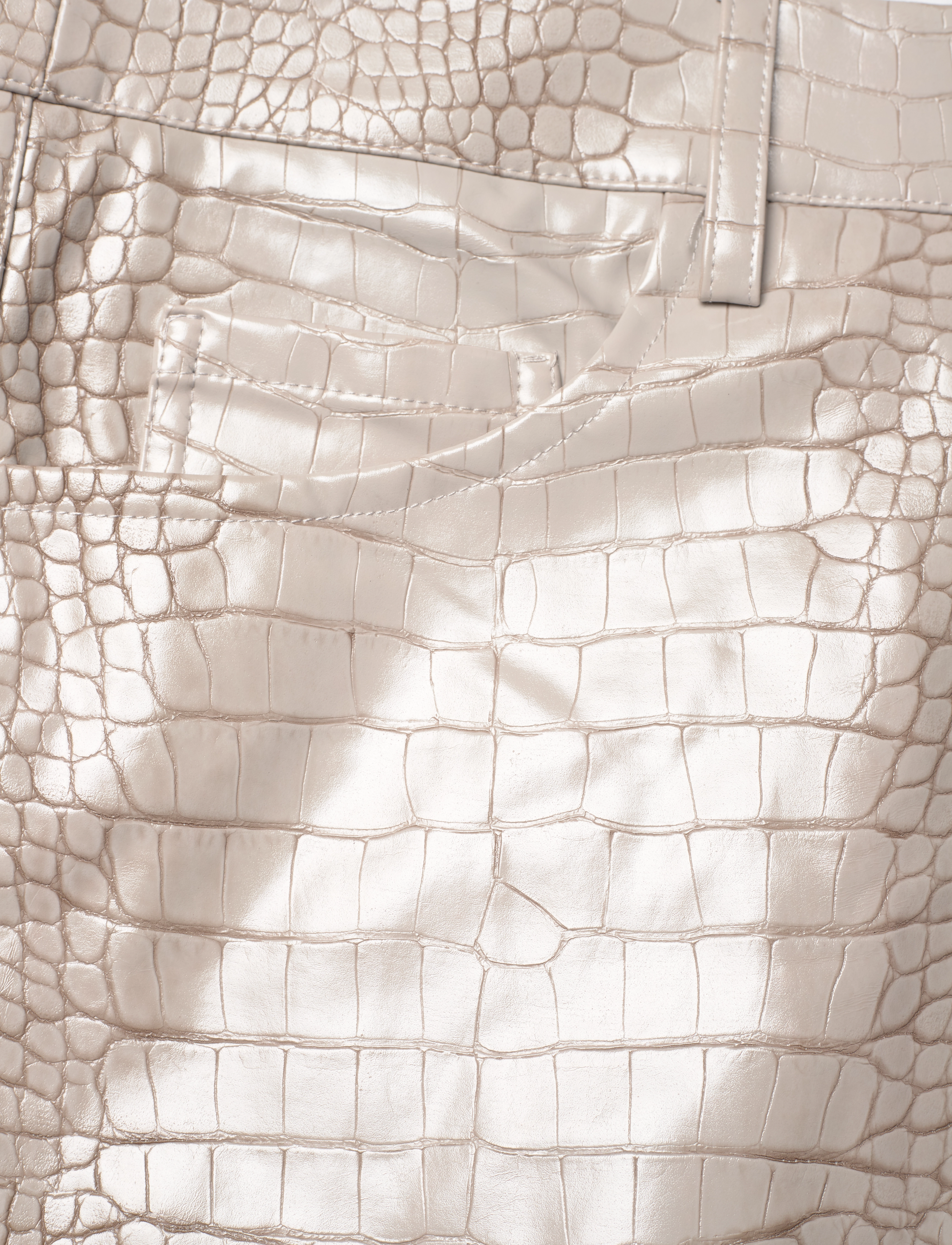 Malina - Daphne straight leg metallic pants - sirge säärega püksid - grey - 3