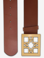Malina - Iconic leather belt - vyöt - cognac - 1
