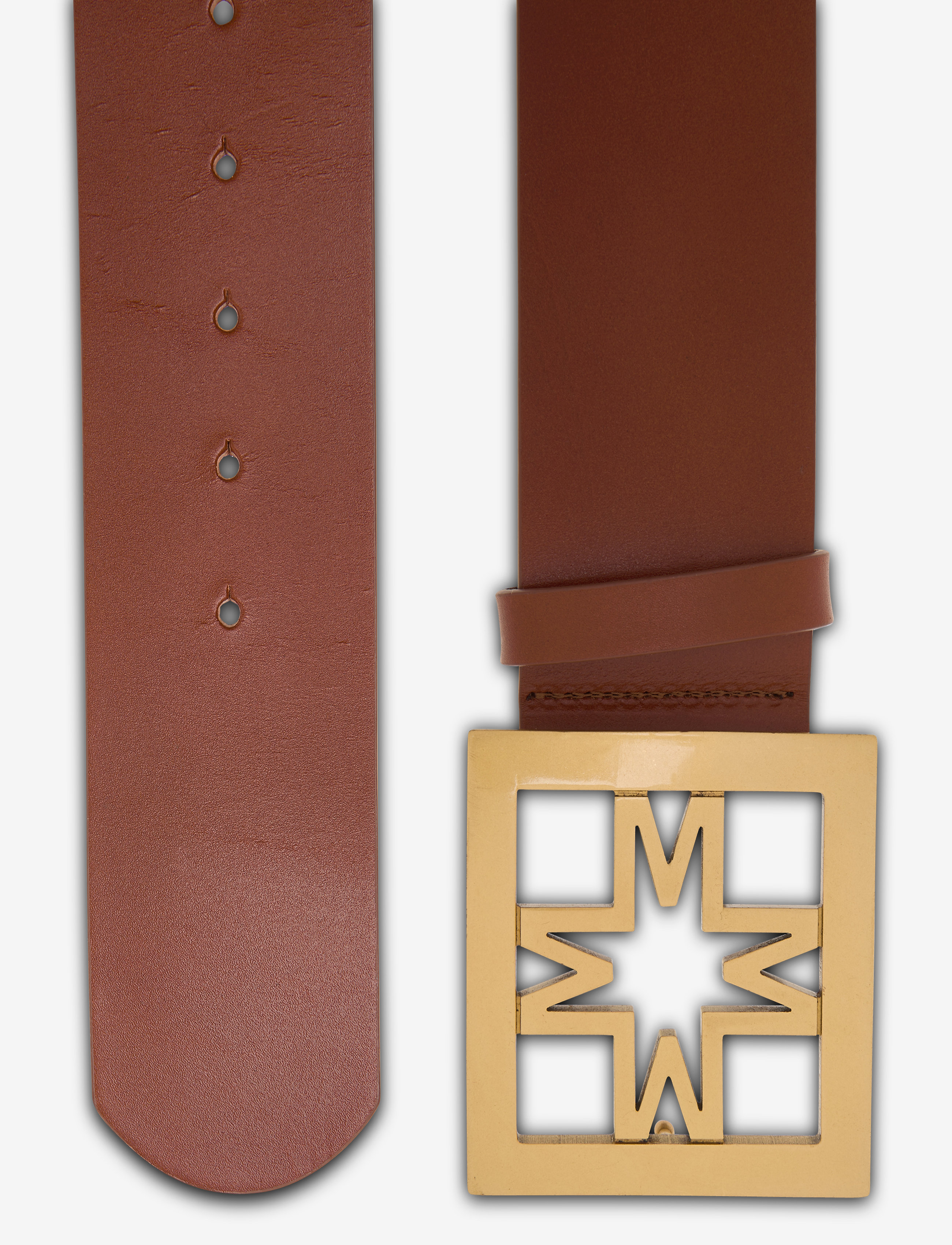 Malina - Iconic leather belt - cognac - 2