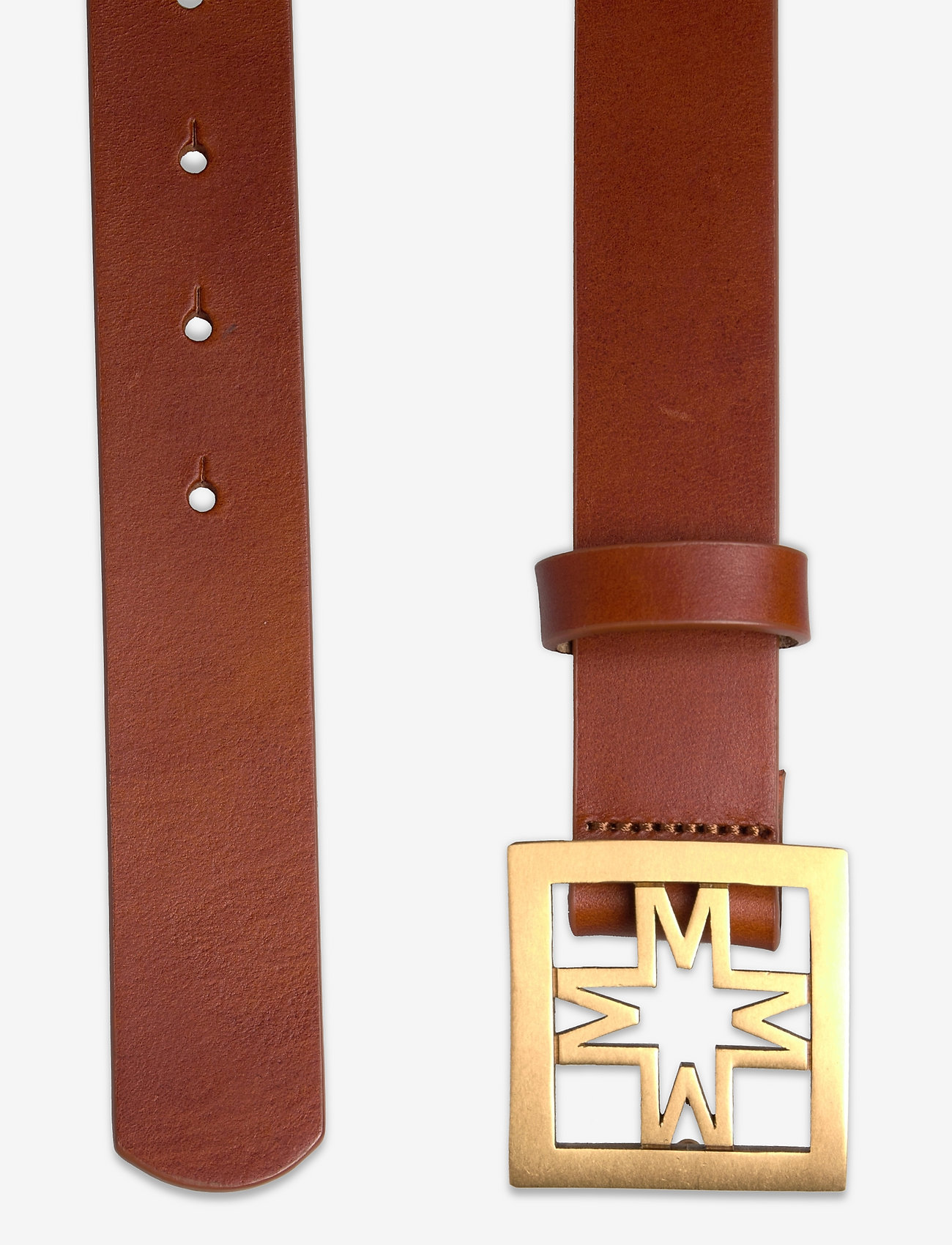 Malina - Iconic thin leather belt - diržai - cognac - 1