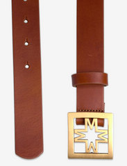 Malina - Iconic thin leather belt - bælter - cognac - 1