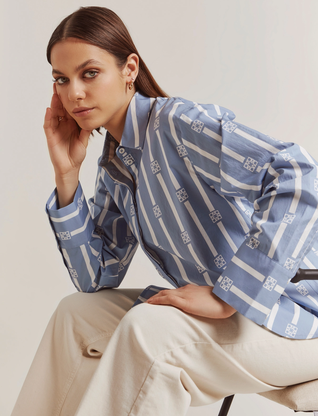 Malina - Nera Shirt - dove blue iconic - 4