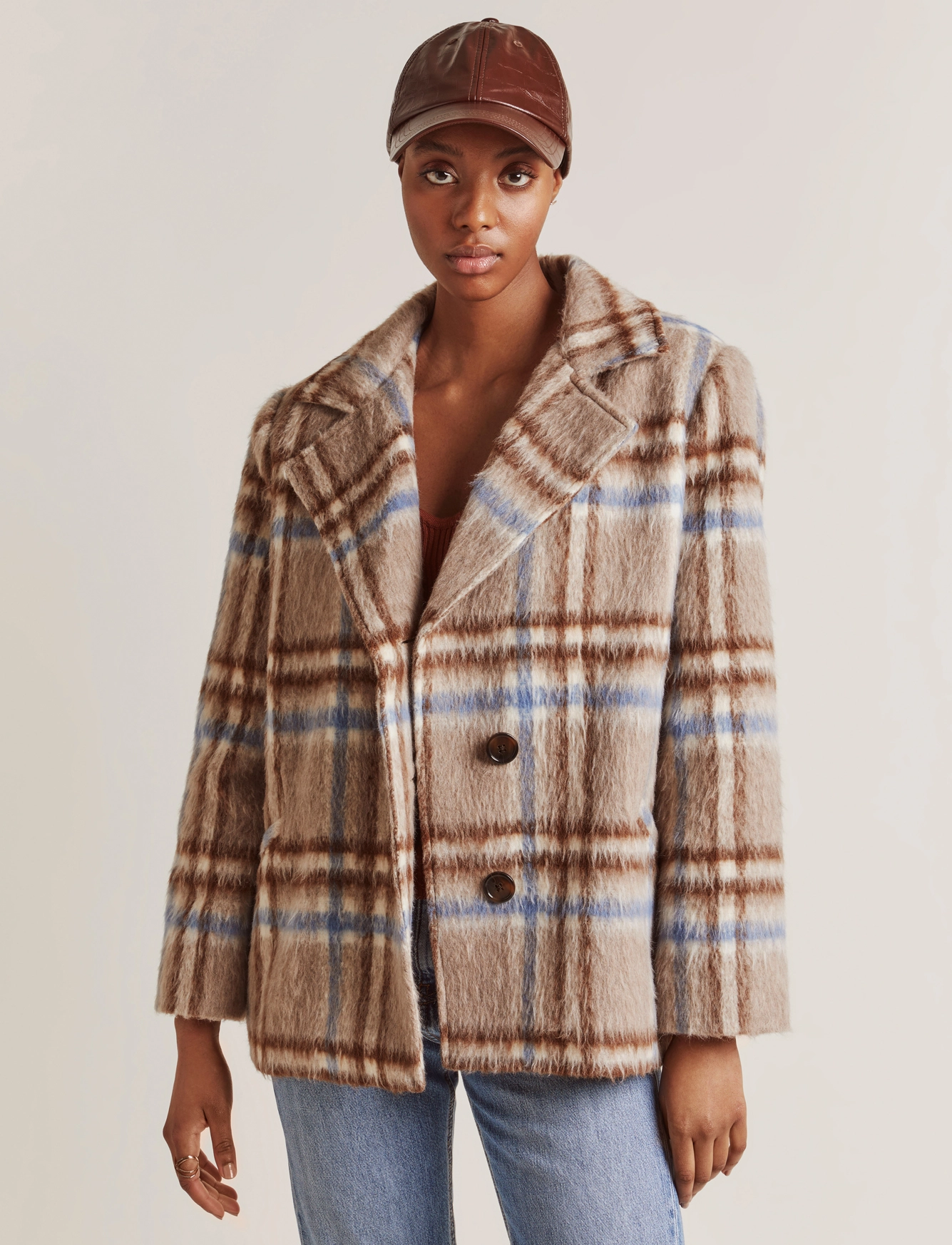 By Malina - Viola Jacket - beige check - 2