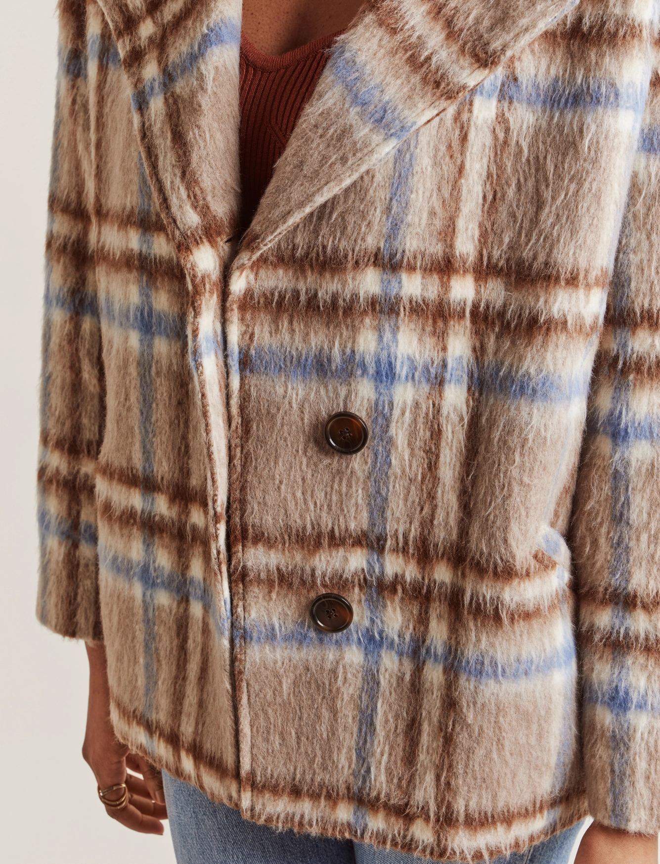 By Malina - Viola Jacket - beige check - 4