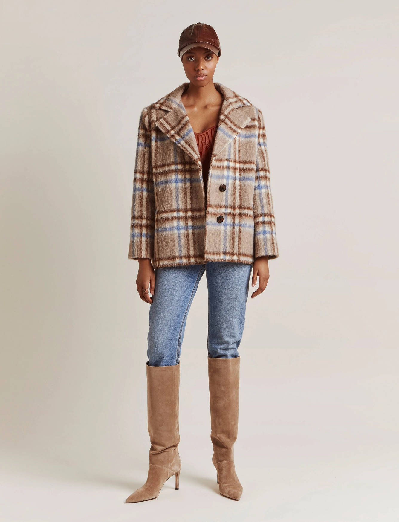 By Malina - Viola Jacket - beige check - 5