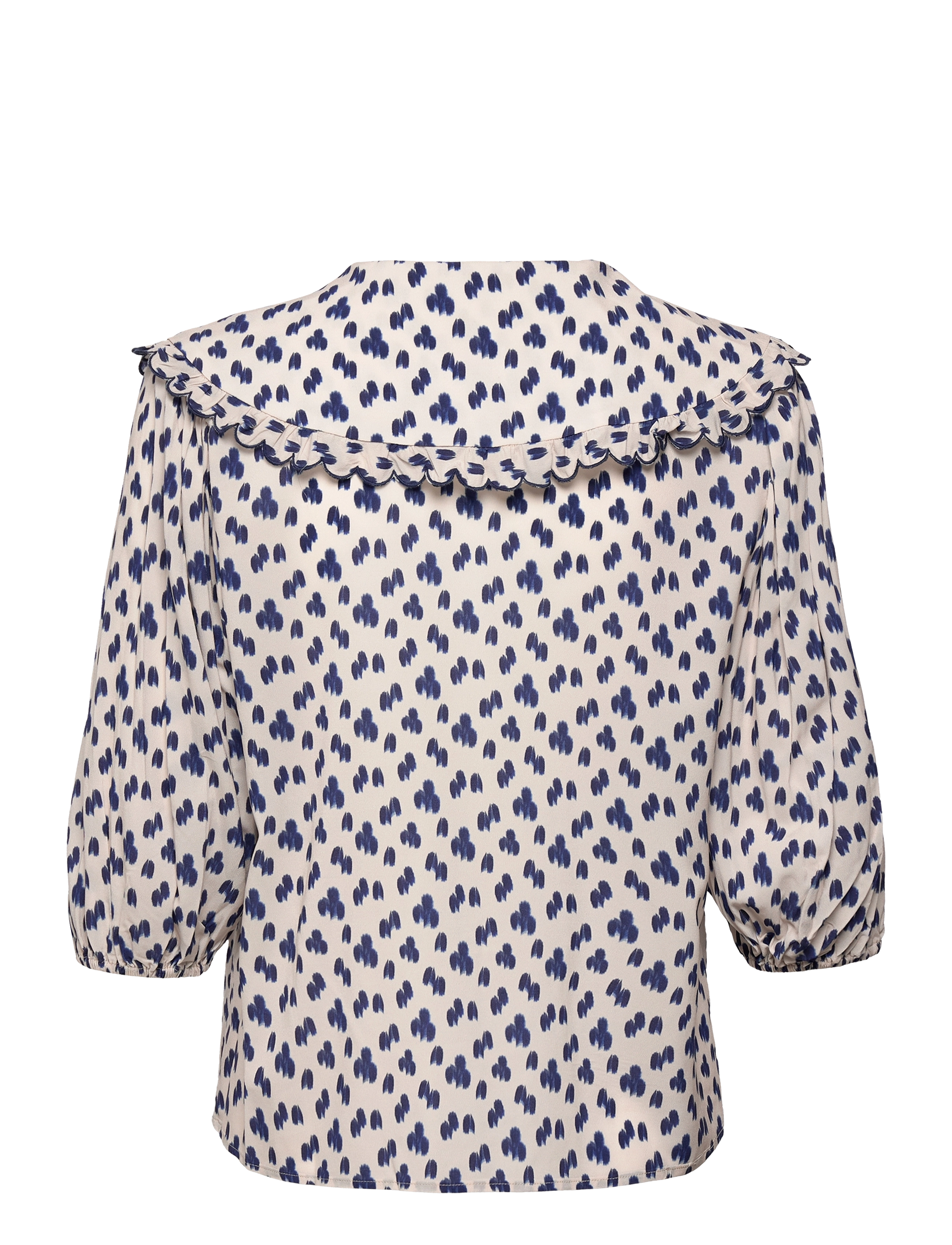 By Malina - Joelle Blouse - blue drops - 1
