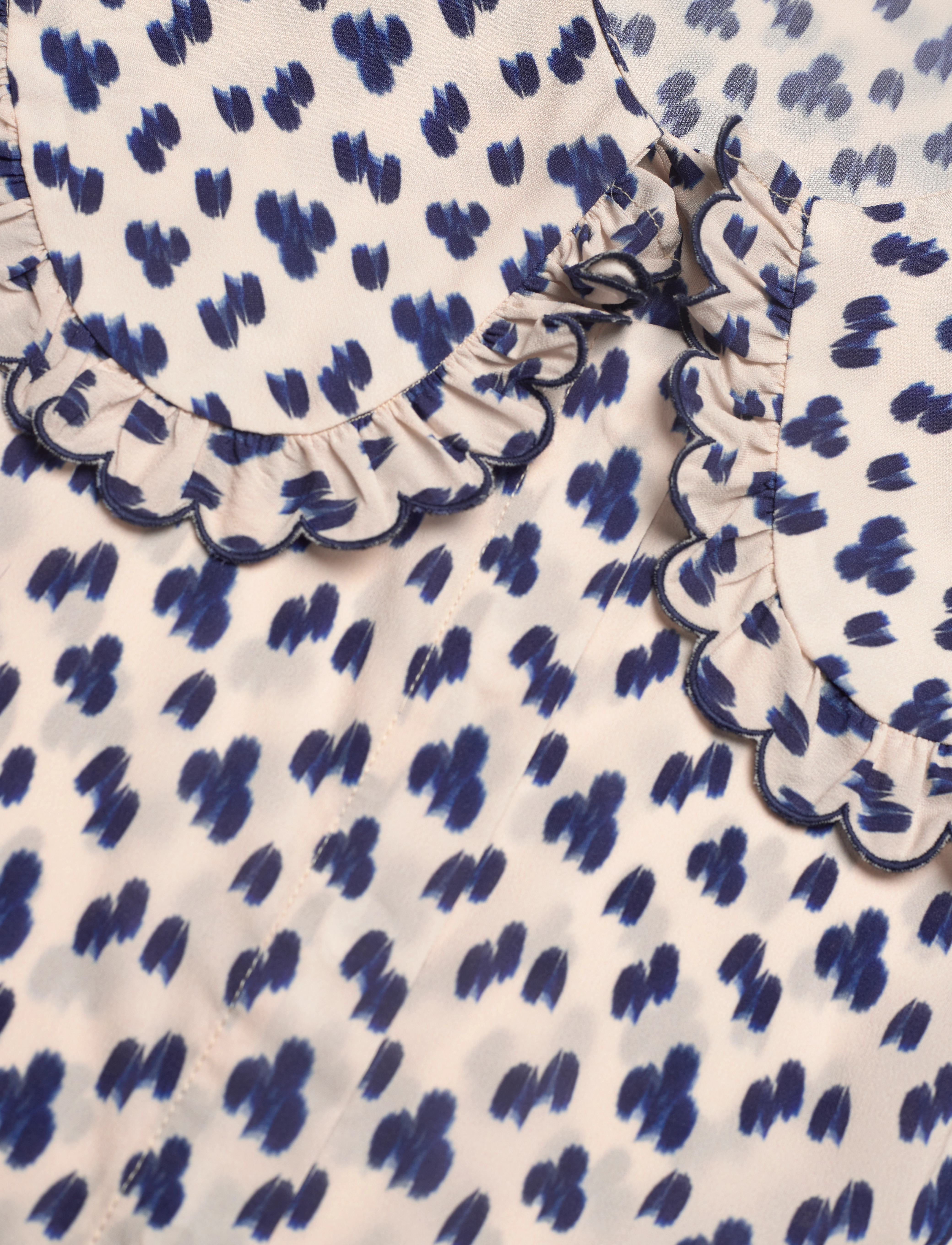 By Malina - Joelle Blouse - blue drops - 5
