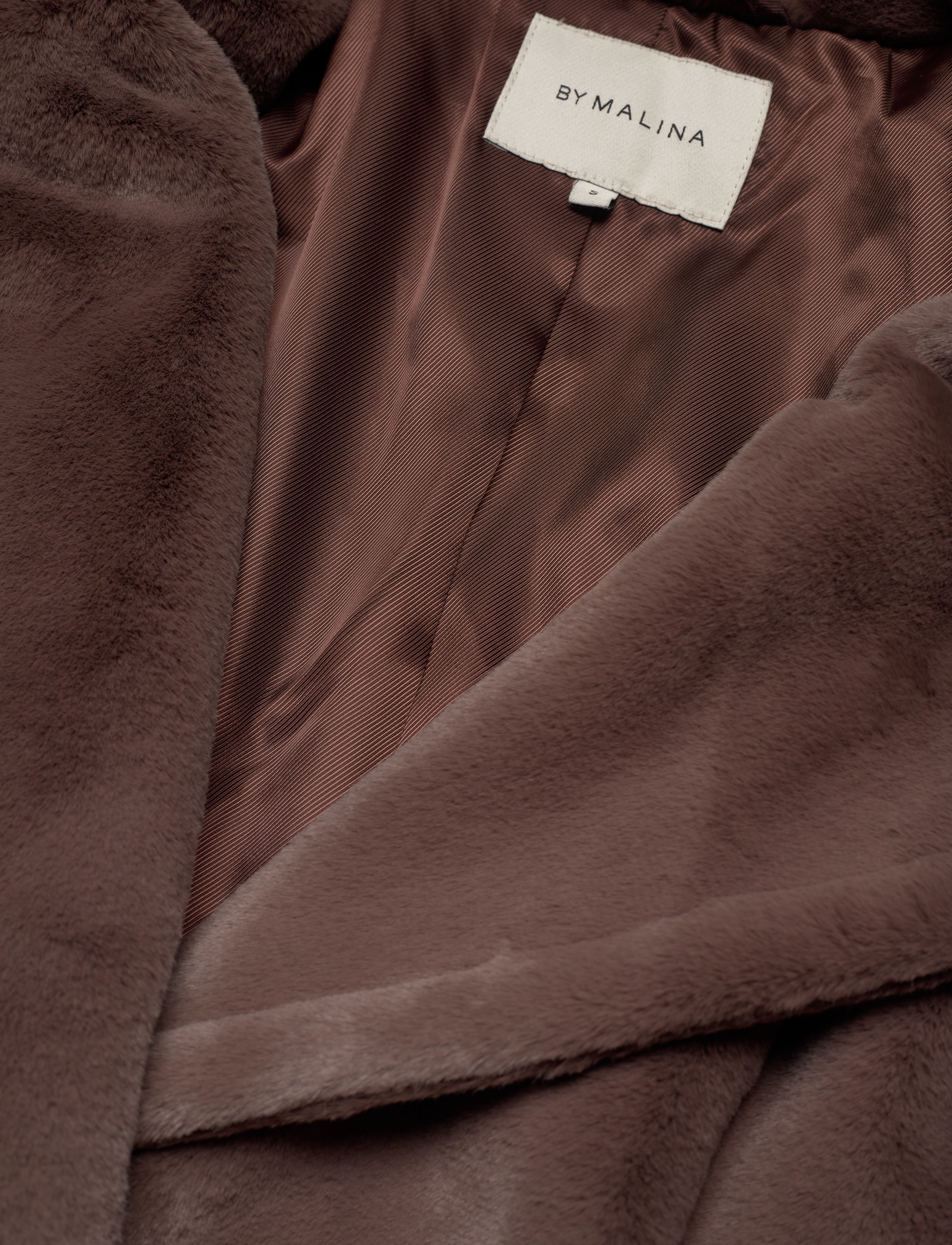 By Malina - Astrid Faux Fur Coat - nougat - 3