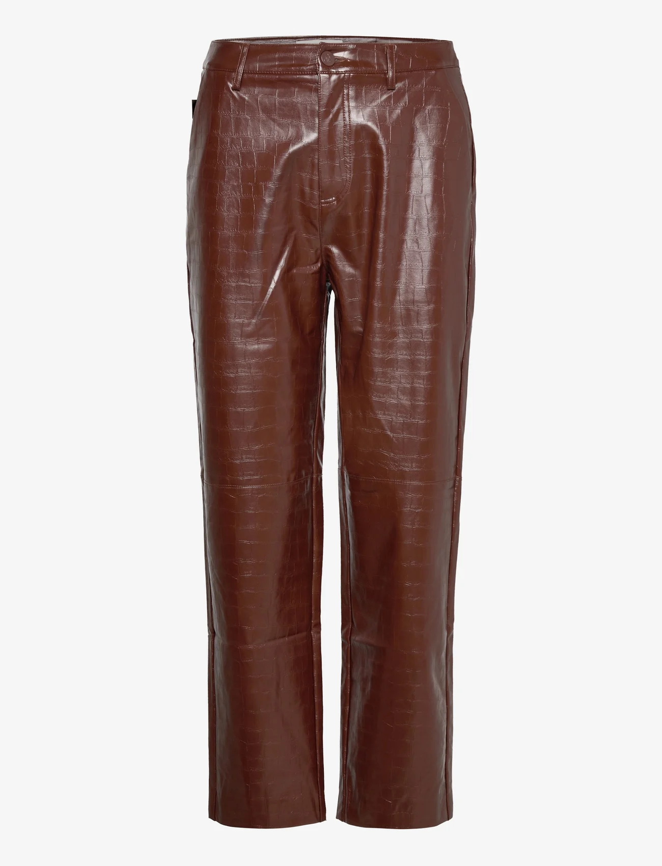 Malina - Giana Pants - leather trousers - hazel - 1