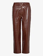 Malina - Giana Pants - leather trousers - hazel - 1