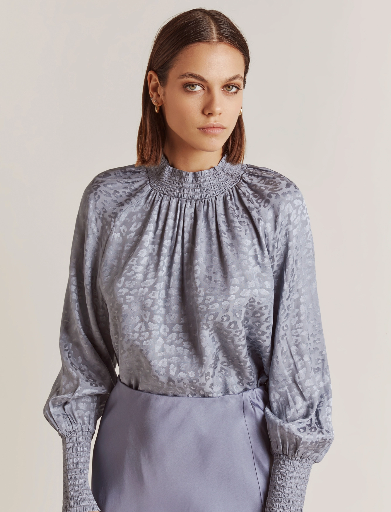 Malina - Anita Blouse - dove blue - 2
