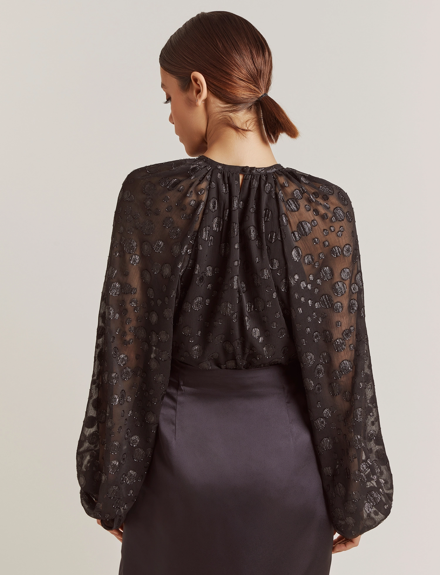 Malina - Giordana Blouse - black metallic - 3