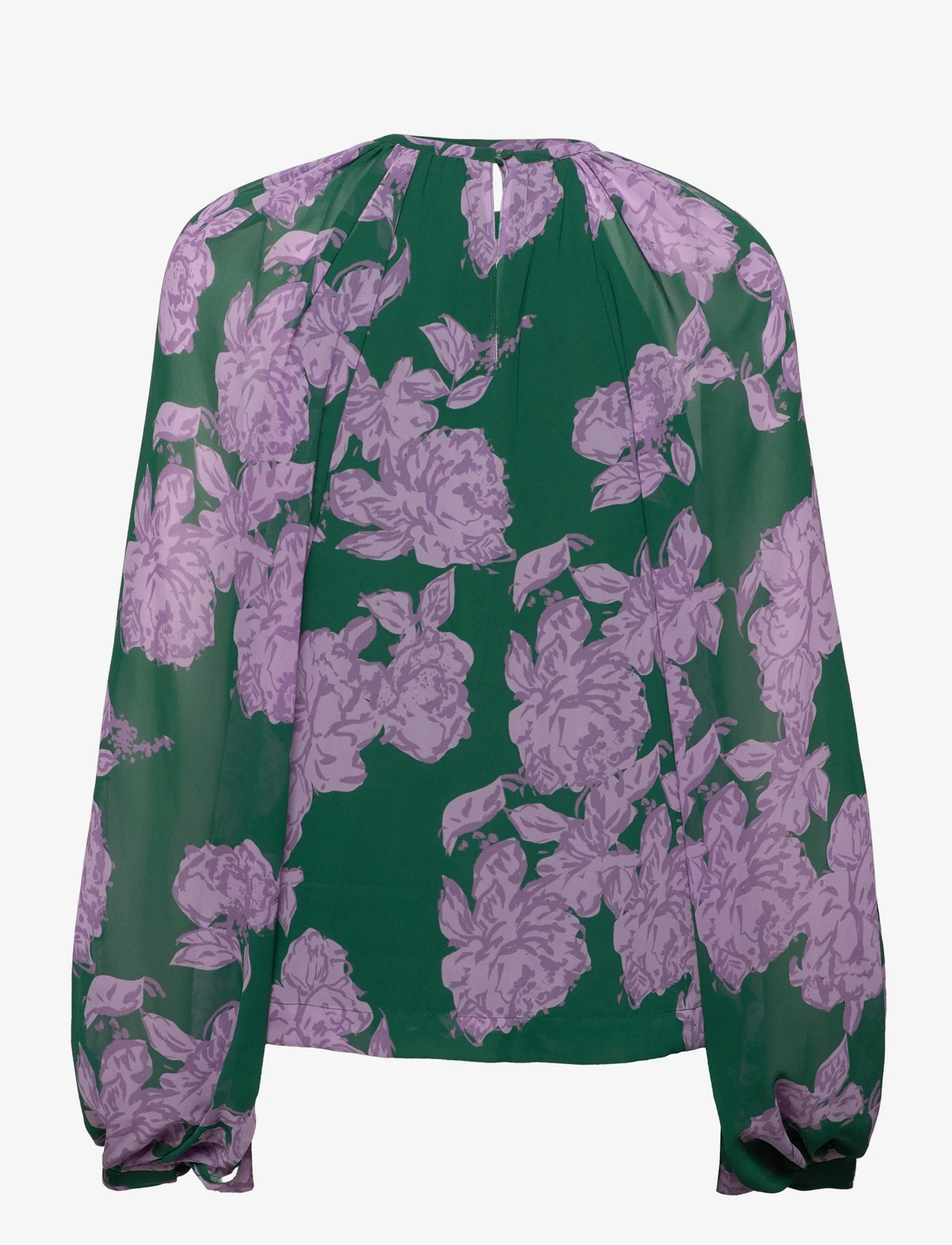 Malina - Giordana Blouse - langermede bluser - winter floral lilac - 1