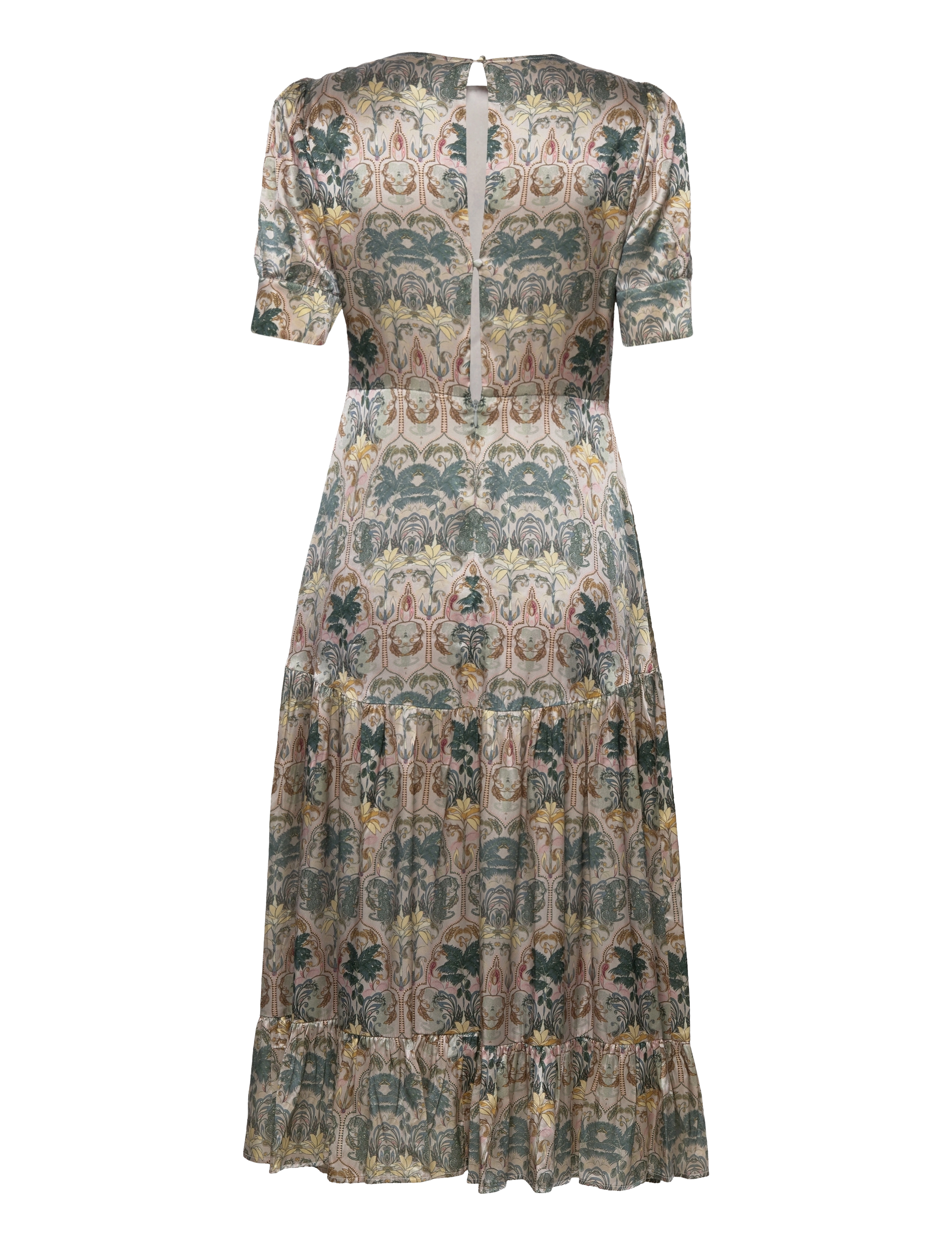 By Malina - Sirine Silk Dress - villa verde - 1
