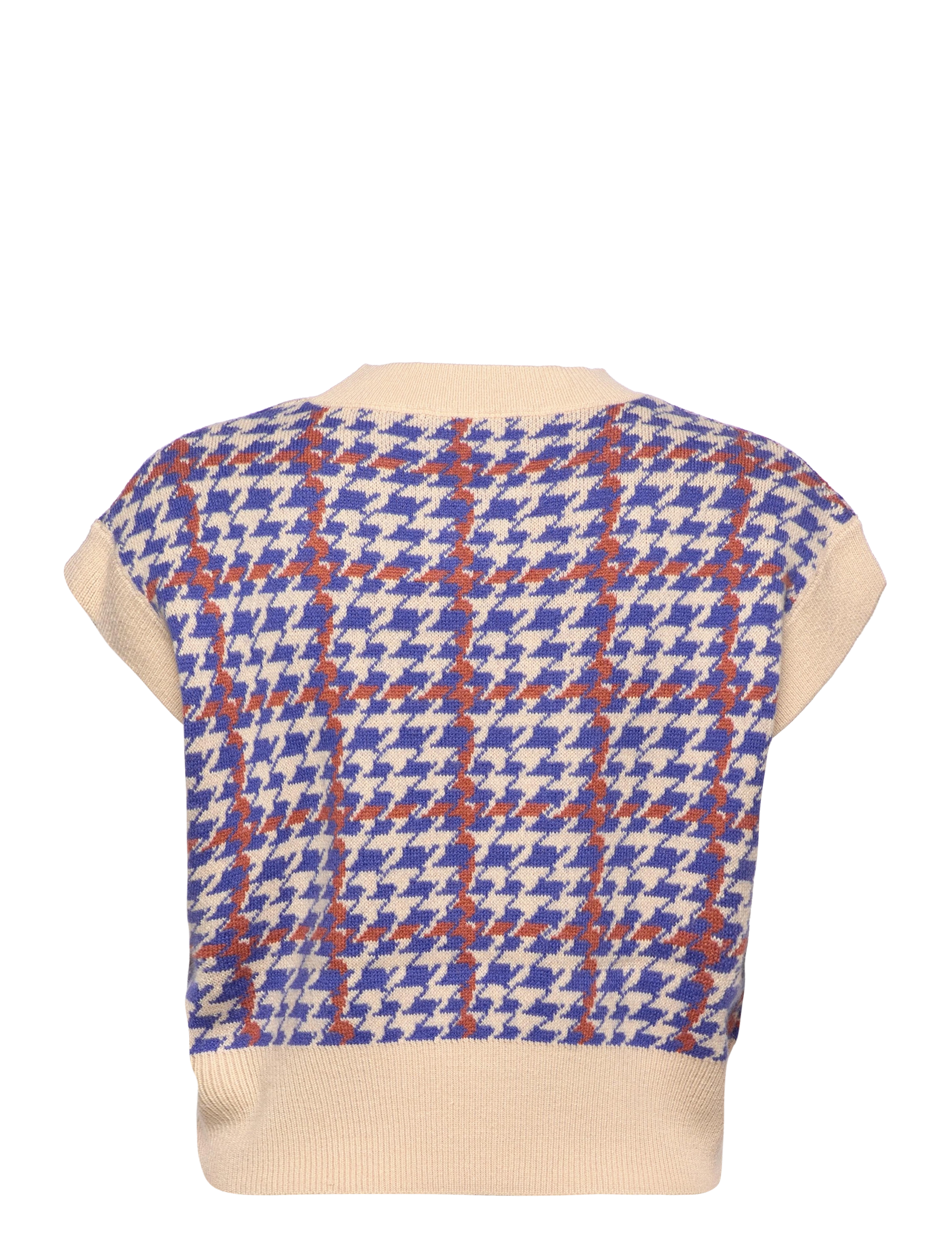 Malina - Rosina Vest - beige check - 1