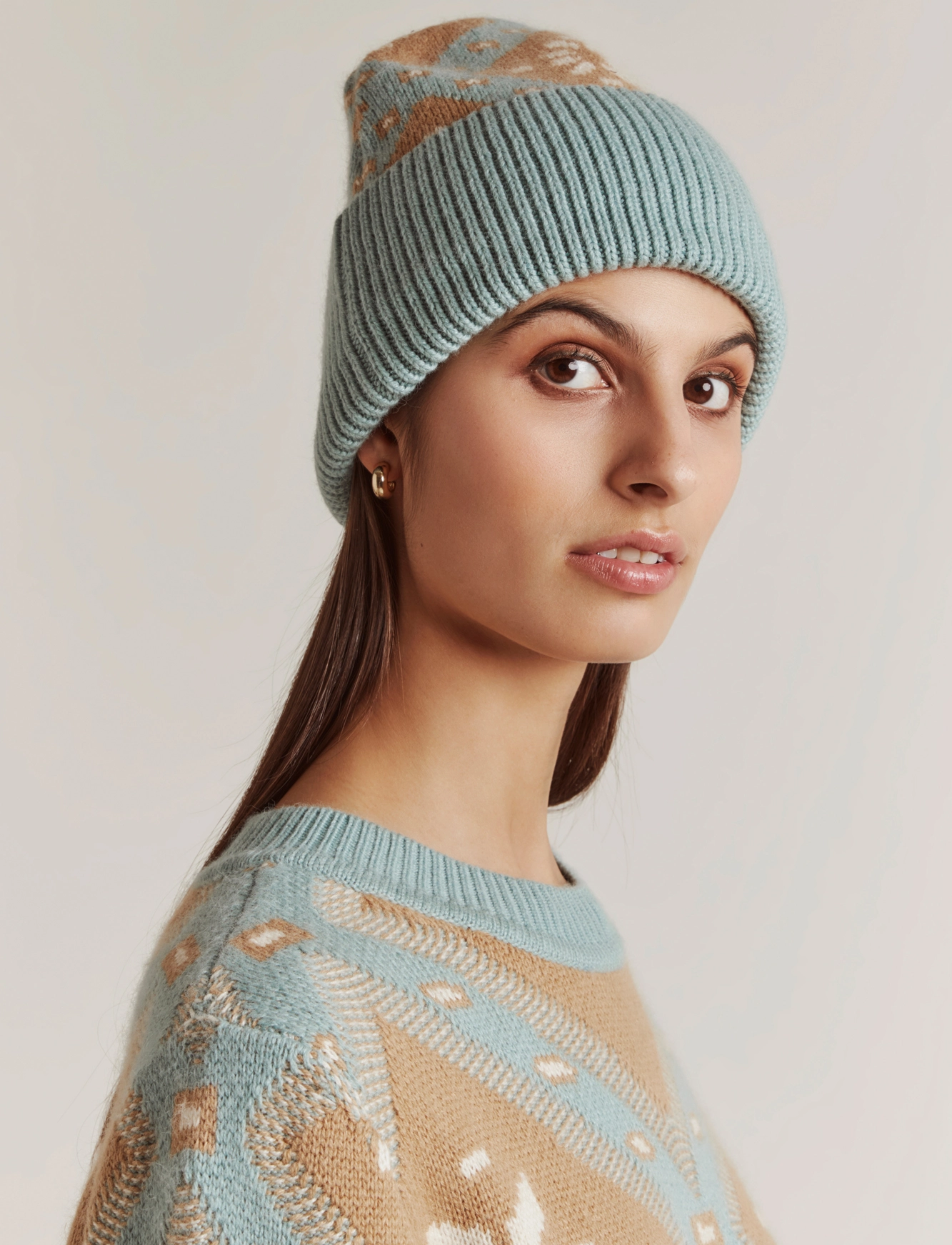 Malina - Pomme Beanie - sage multi - 3