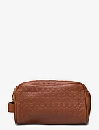 Leather Toiletry Bag - COGNAC