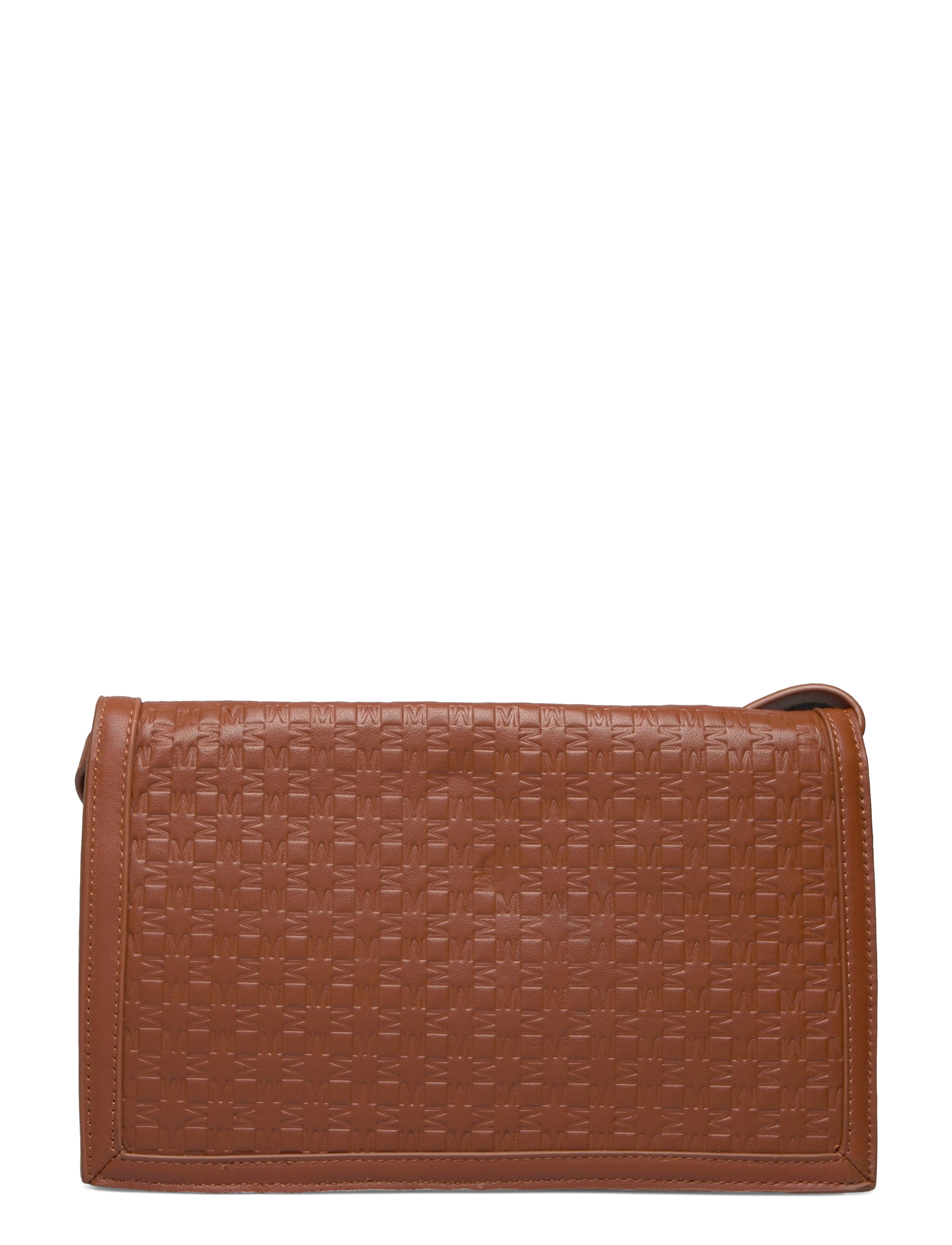 Malina - Leather Envelope Bag - cognac embossed - 1