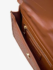 Malina - Leather Envelope Bag - cognac embossed - 4