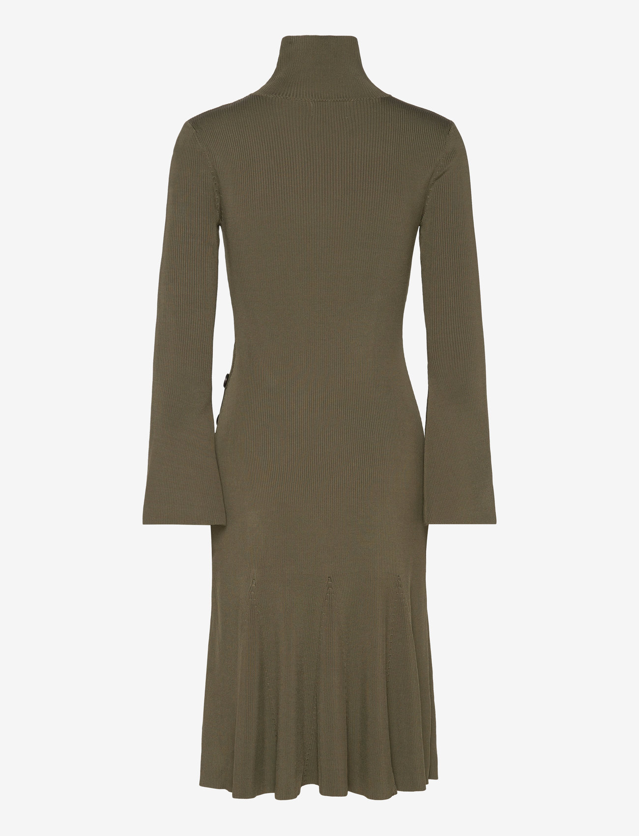 Malina - Polly knitted midi dress - knitted dresses - olive - 2