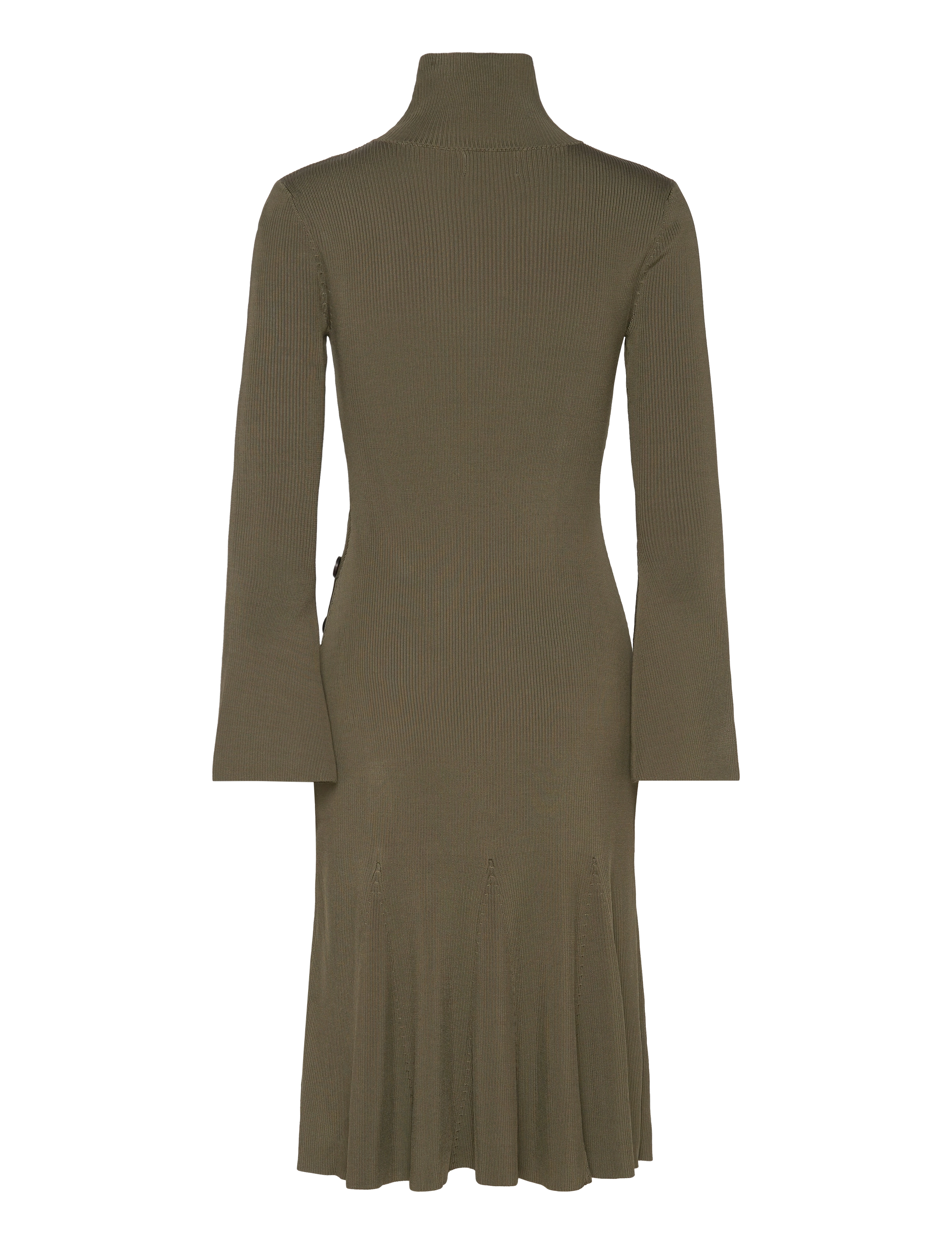 Malina - Polly knitted midi dress - knitted dresses - olive - 2
