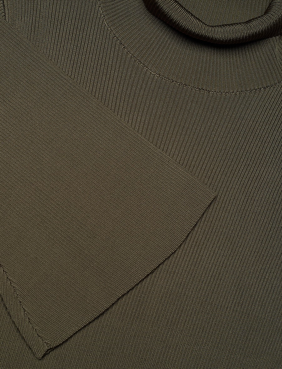 Malina - Polly knitted midi dress - stickade klänningar - olive - 5