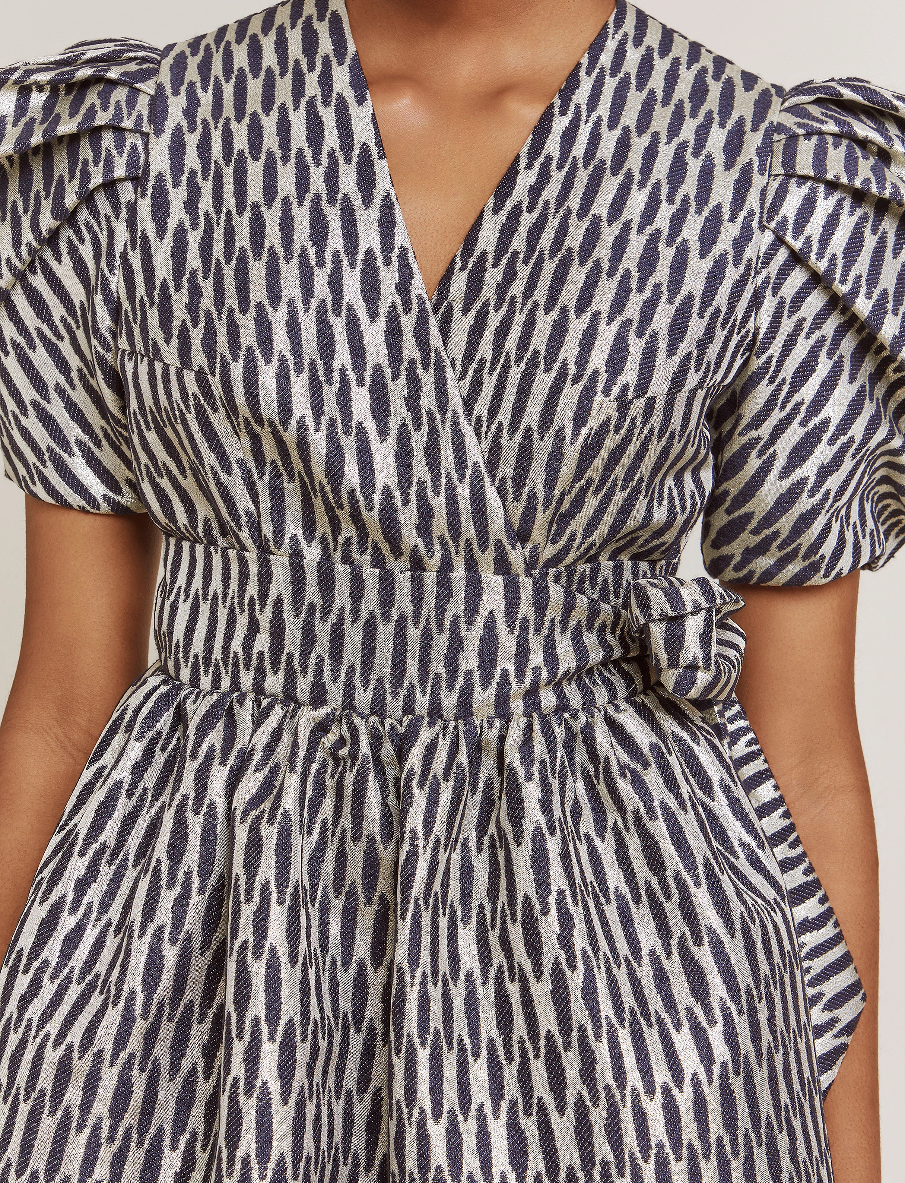Malina - Delilah Dress - midnight blue metallic - 4