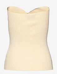 Malina - Allis rib knitted tube top - mouwloze tops - vanilla - 1