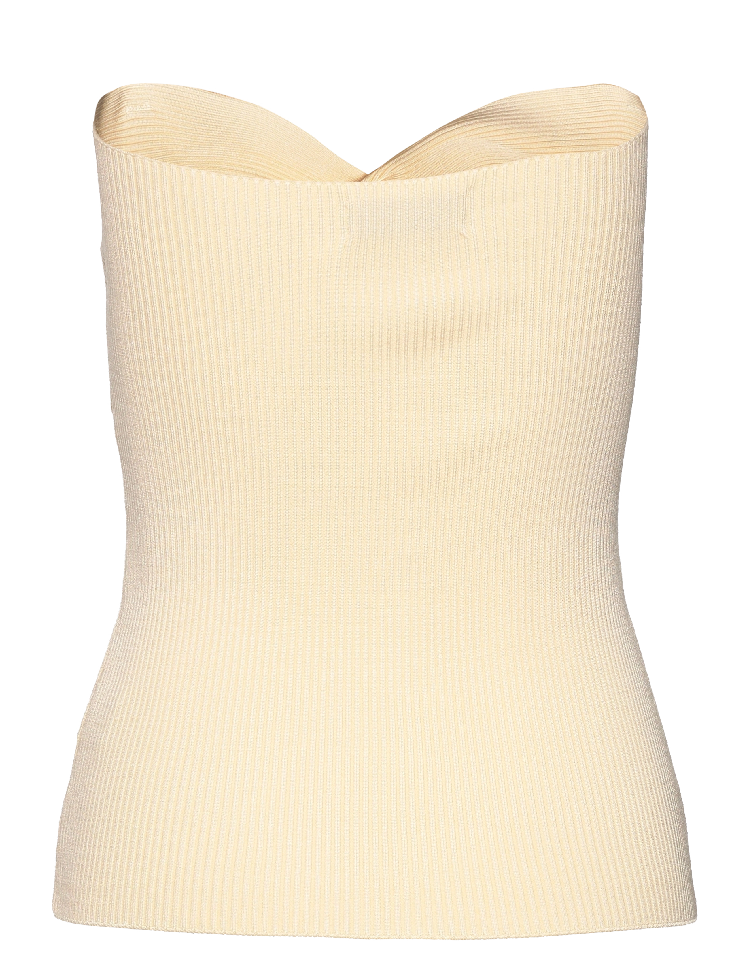 Malina - Allis rib knitted tube top - vanilla - 1