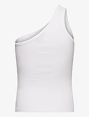 Malina - Cecilie ribbed one-shoulder top - Ærmeløse toppe - white - 1