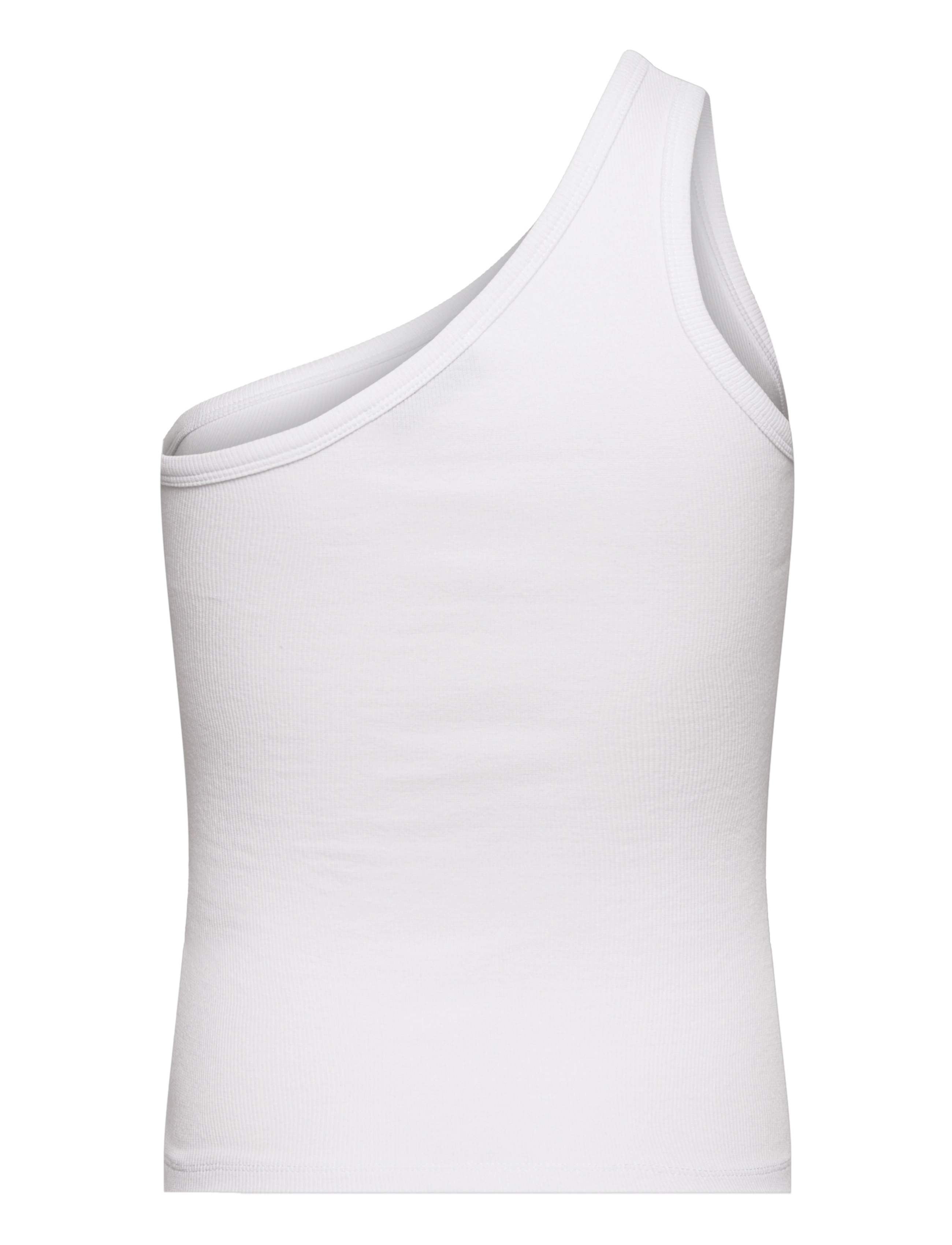 Malina - Cecilie ribbed one-shoulder top - white - 1