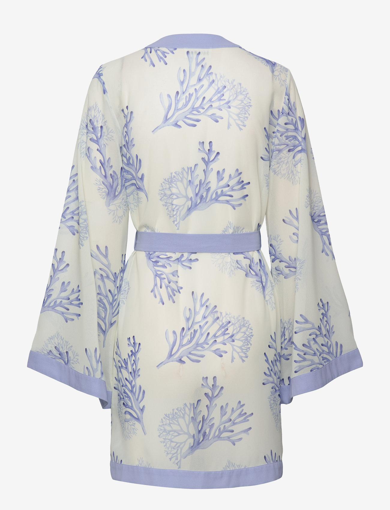 Malina - Dalia printed wrap kaftan - coral blue - 2