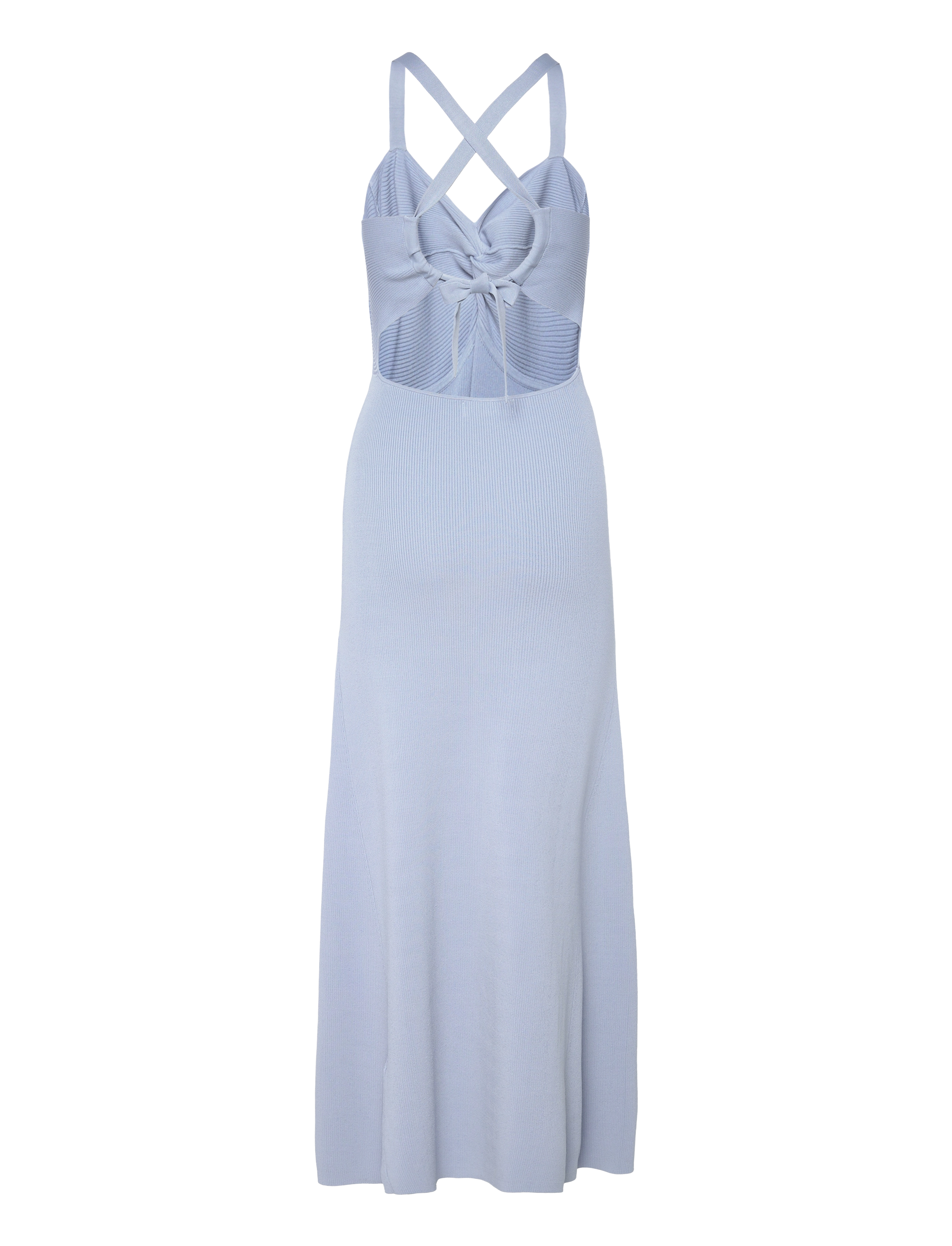 Malina - Fleur ribbed knit midi dress - coast - 1
