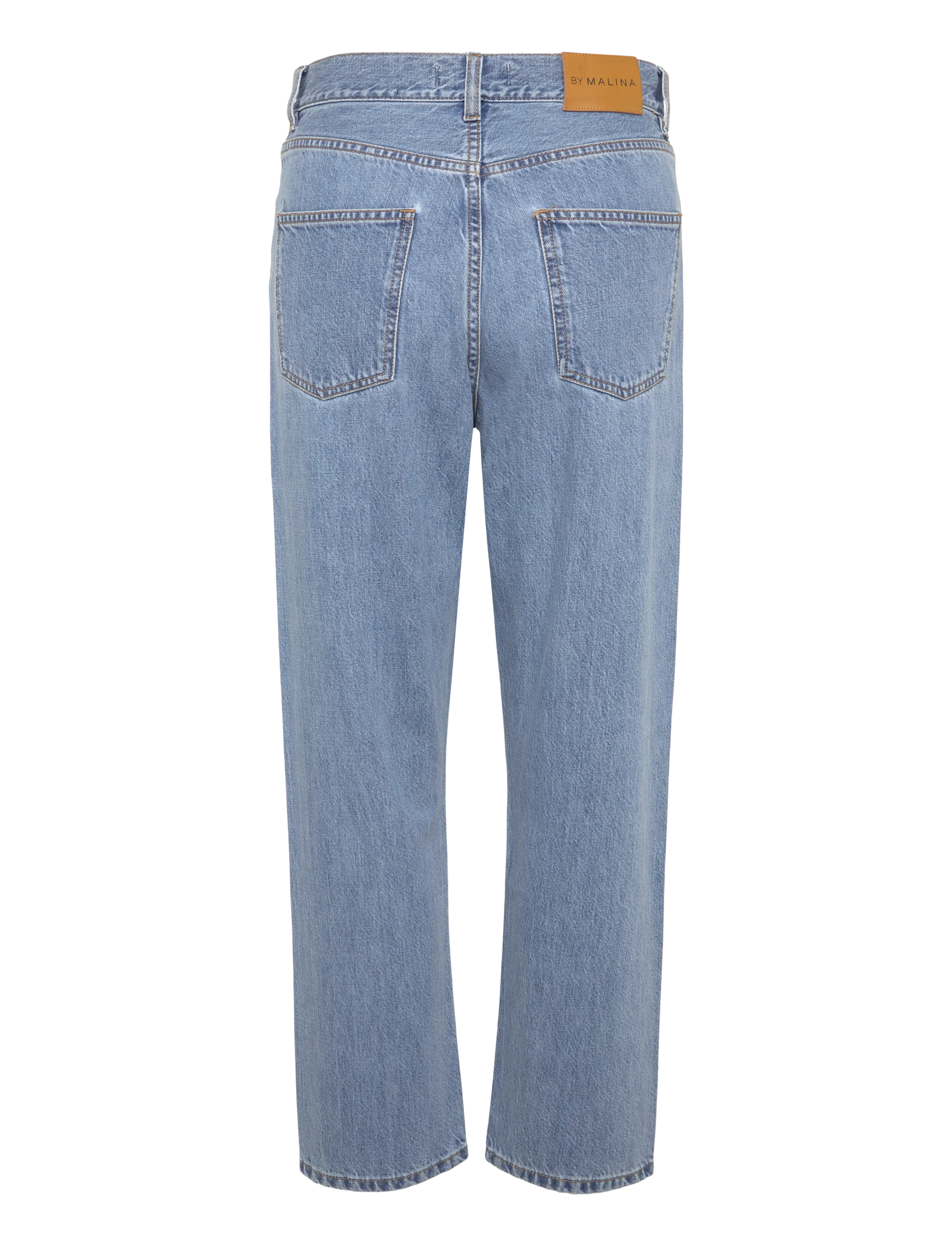 Malina - Kellie high-rise straight cropped jeans - blue wash - 1