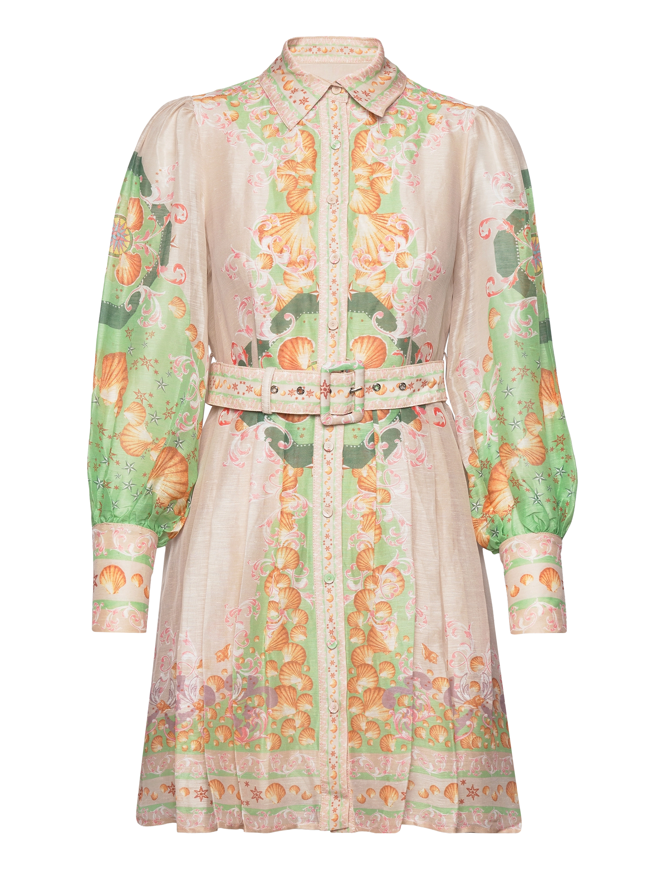 Malina - Mathilde Silk Dress - pastel shells - 1