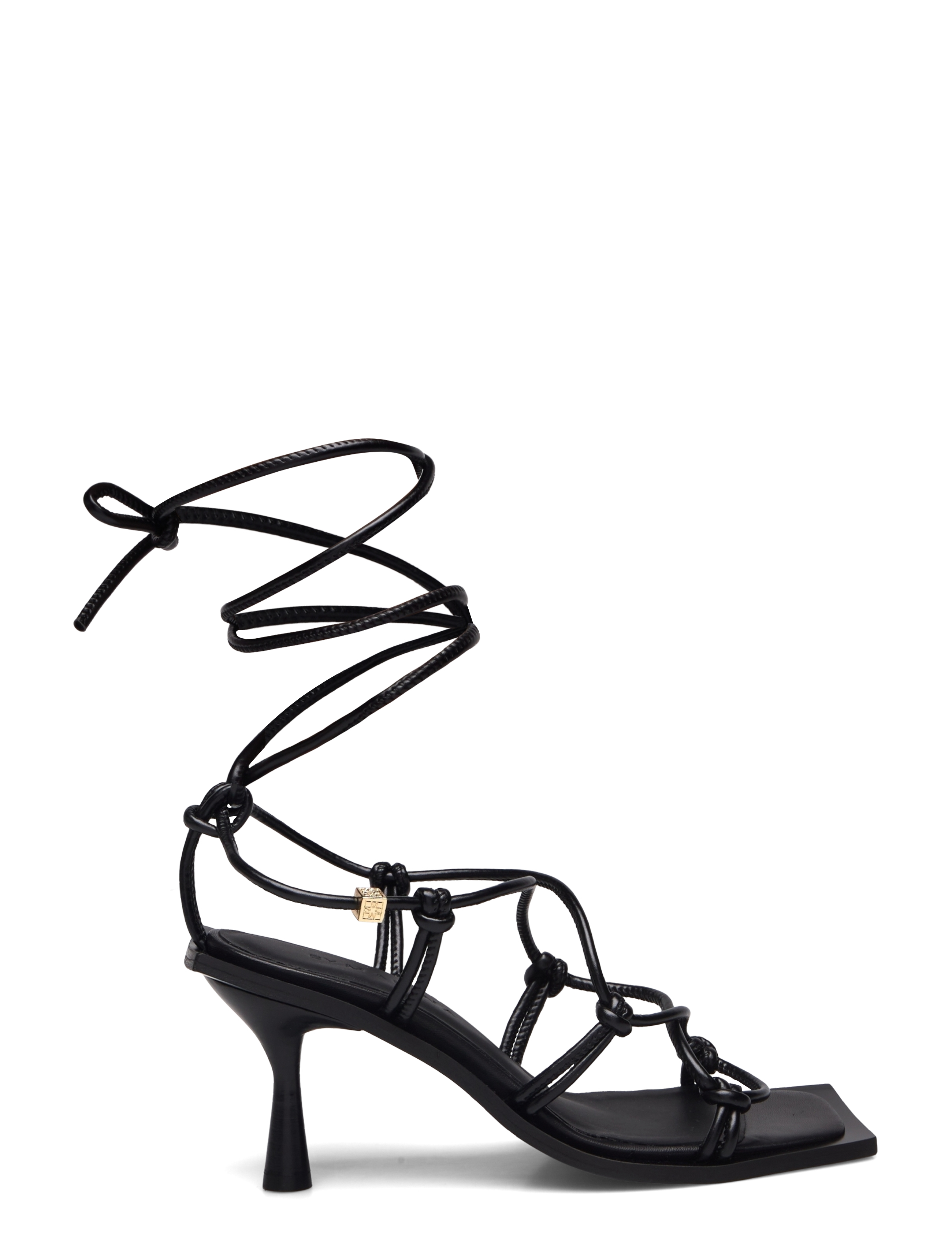 Malina - Penny heels with straps - gladiatora stila sandales - black - 1