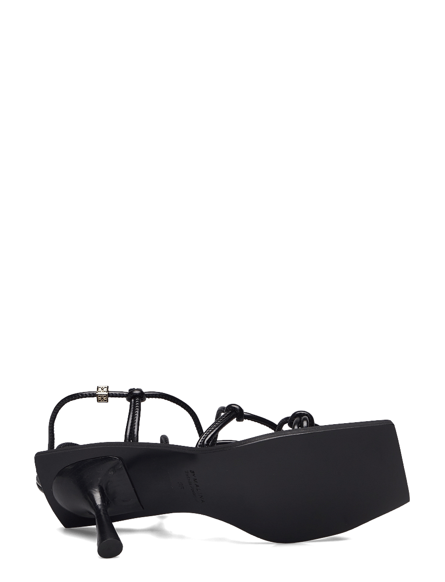 Malina - Penny heels with straps - gladiator sandals - black - 4