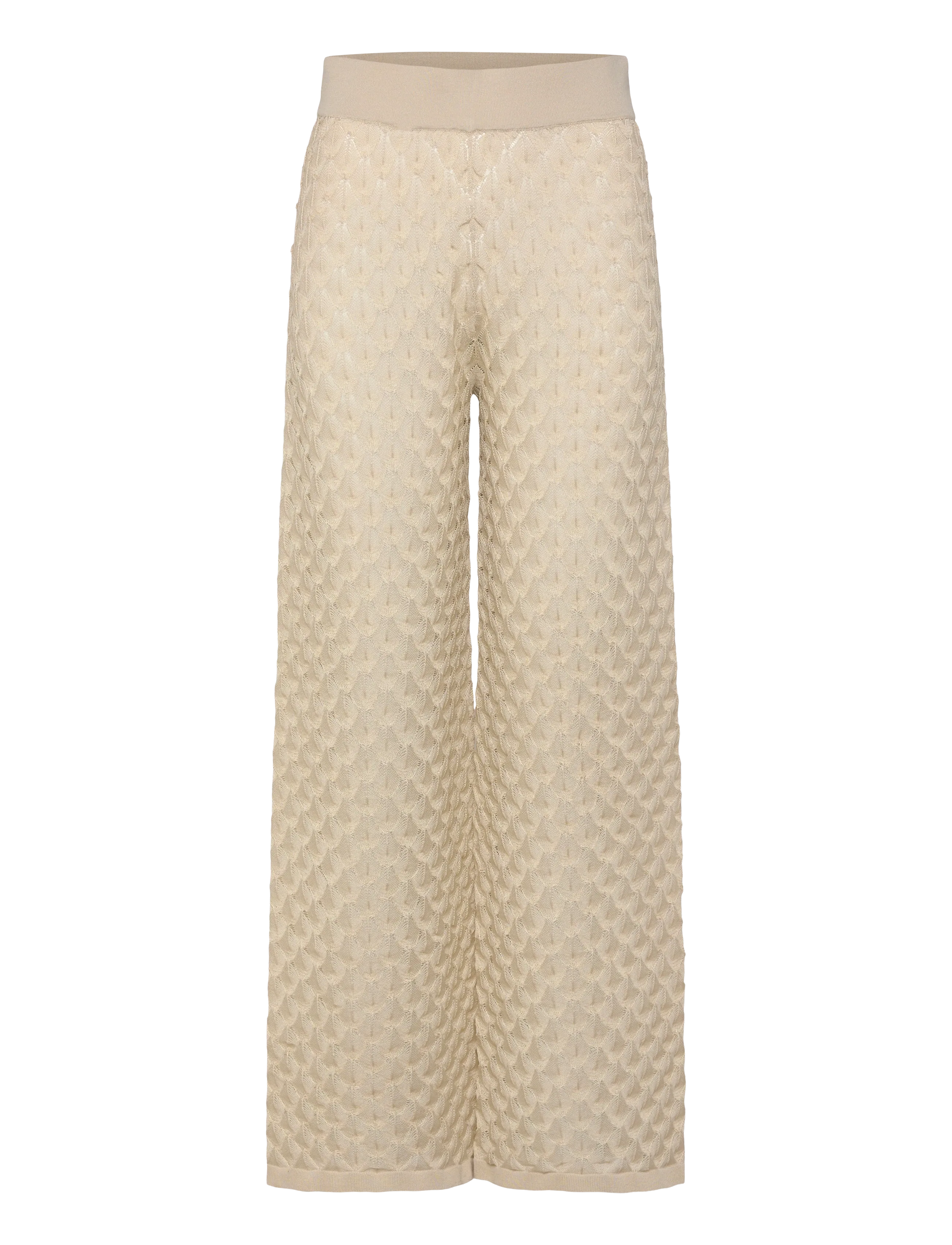 MALINA Alissa Strick Hosen Cream - M - Damen