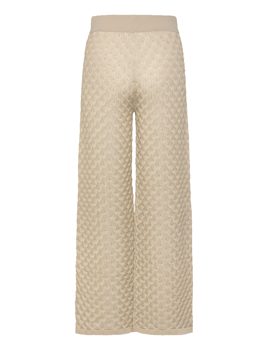 Malina - Alissa Knitted Pants - hosen mit weitem bein - vanilla - 2