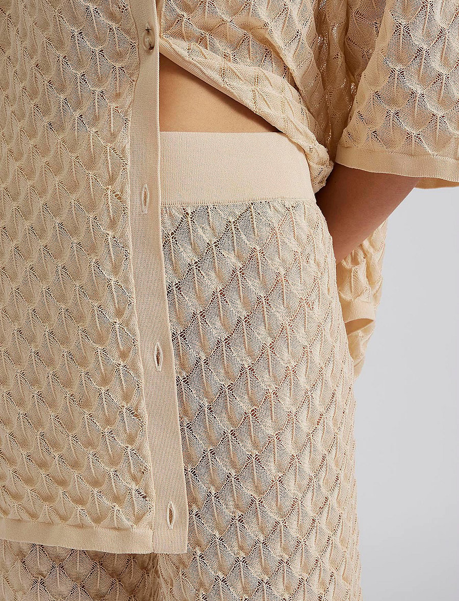 Malina - Alissa Knitted Pants - hosen mit weitem bein - vanilla - 5