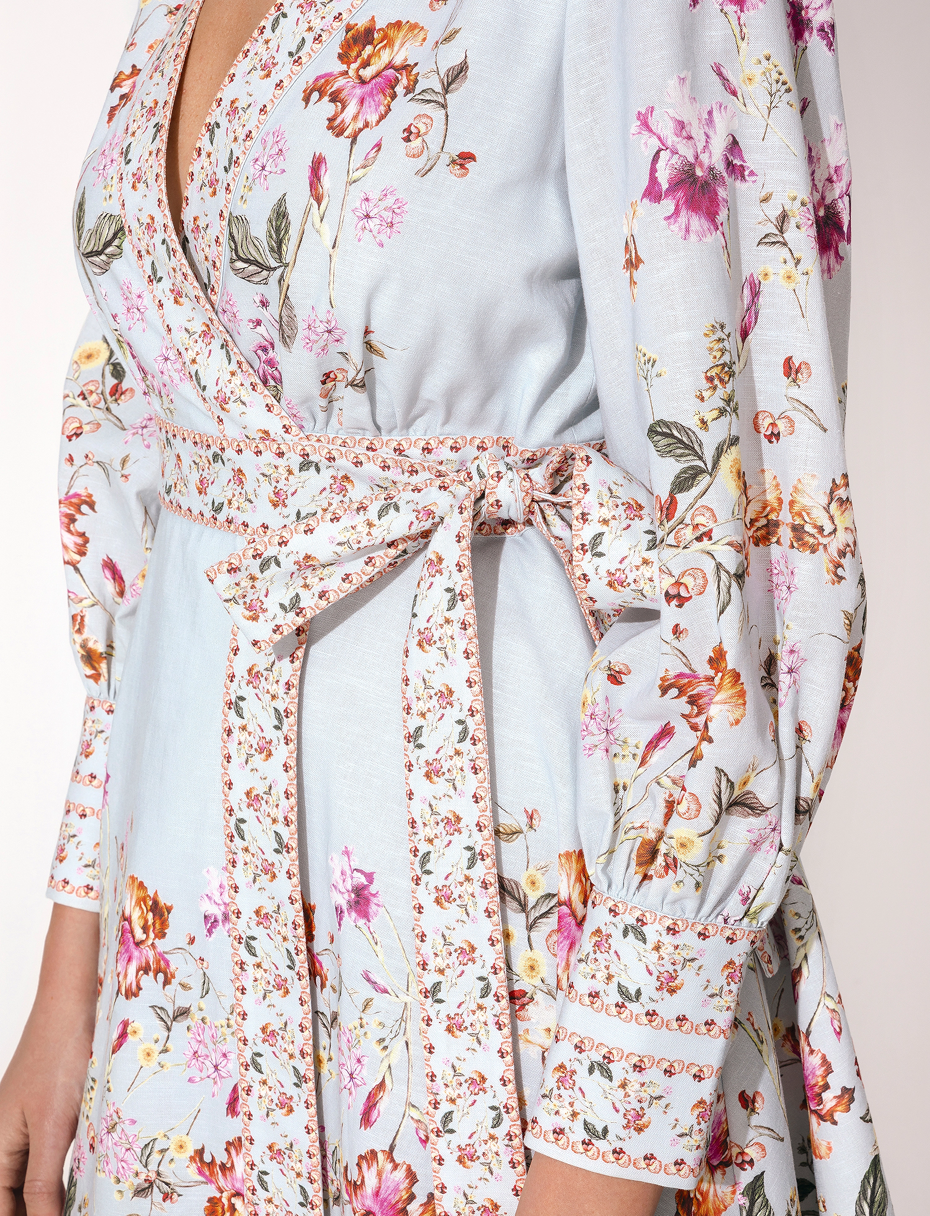 By Malina - Juliette Dress - soft floral sky blue - 4