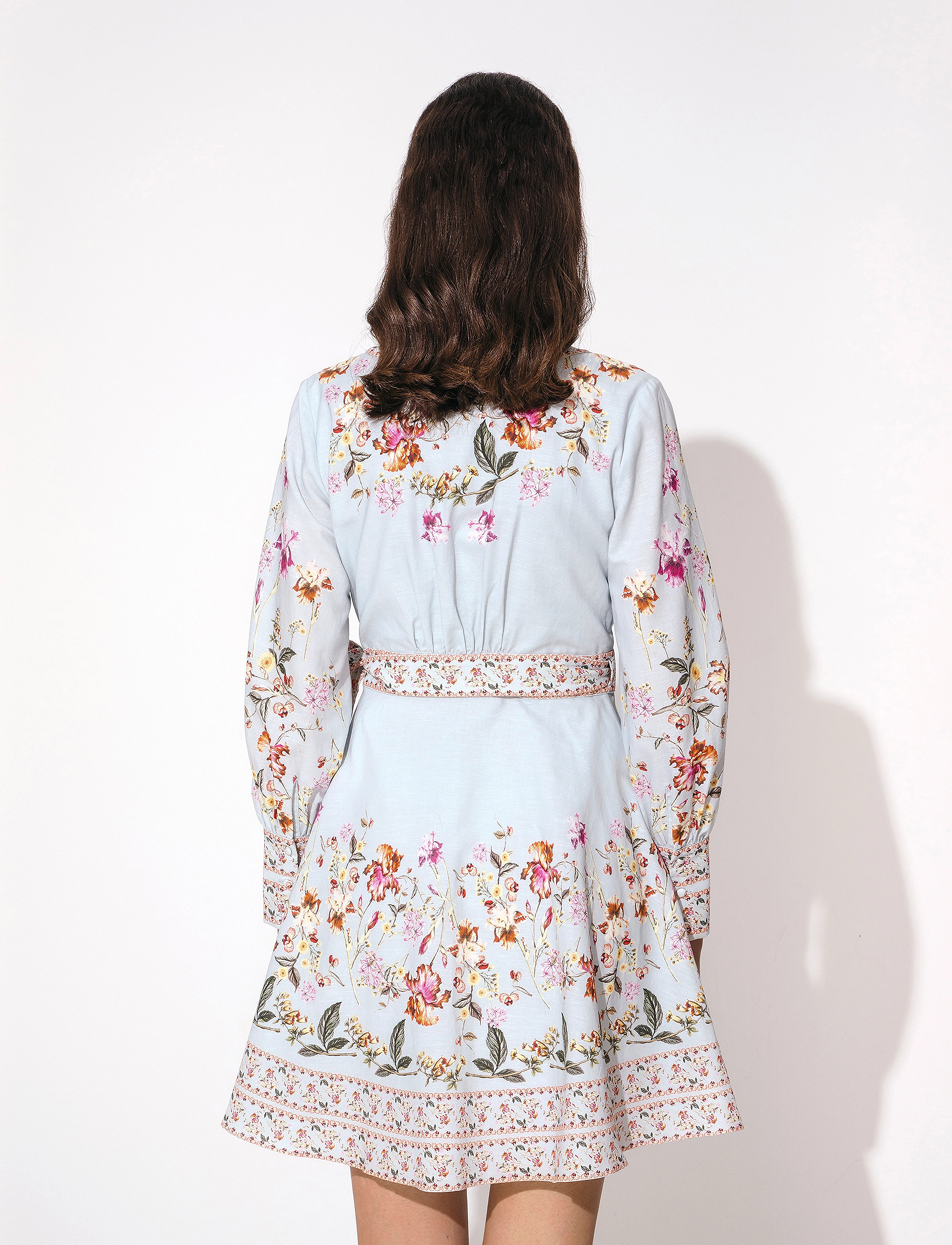 By Malina - Juliette Dress - soft floral sky blue - 5