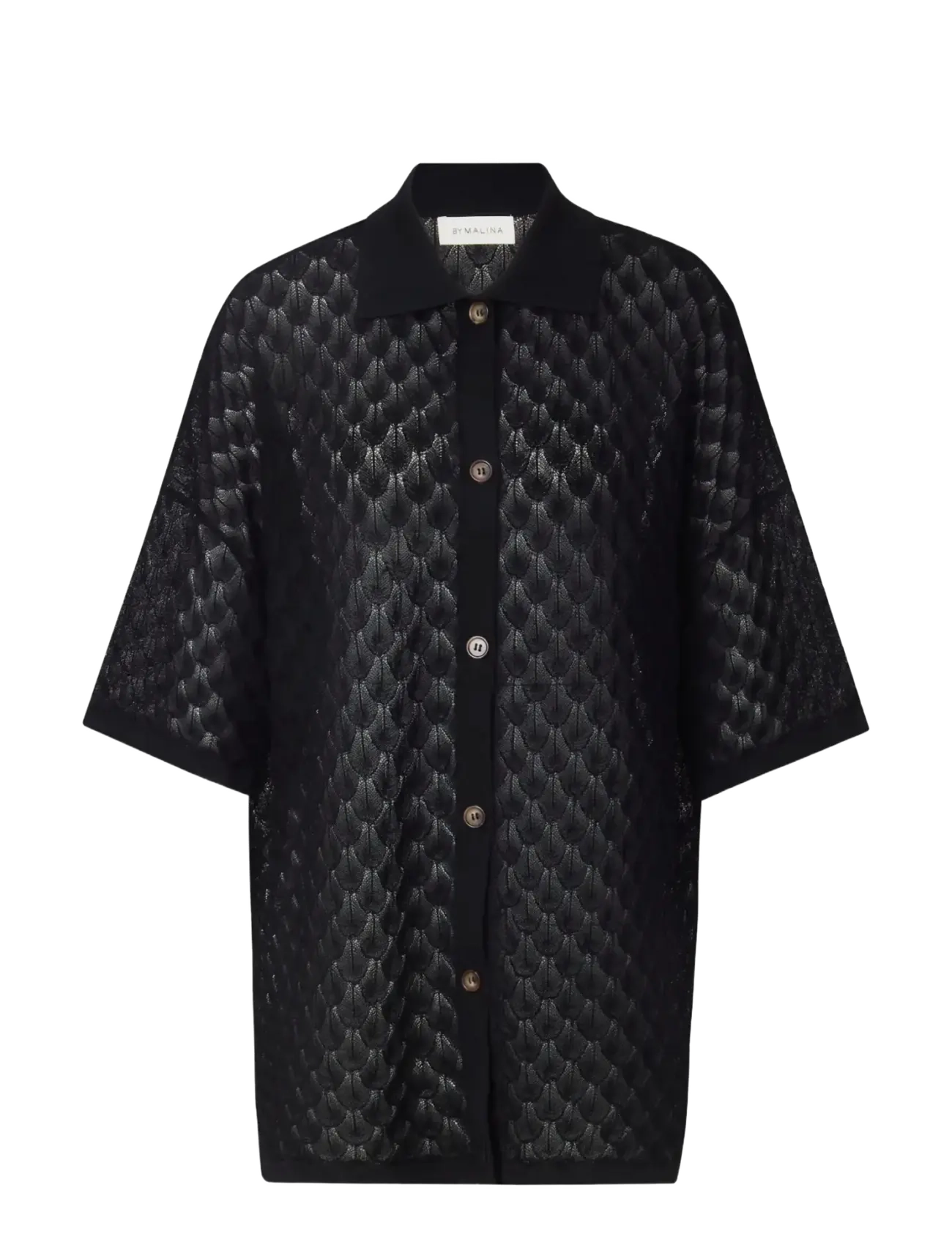 MALINA Moa Strick Shirt Schwarz - L - Damen