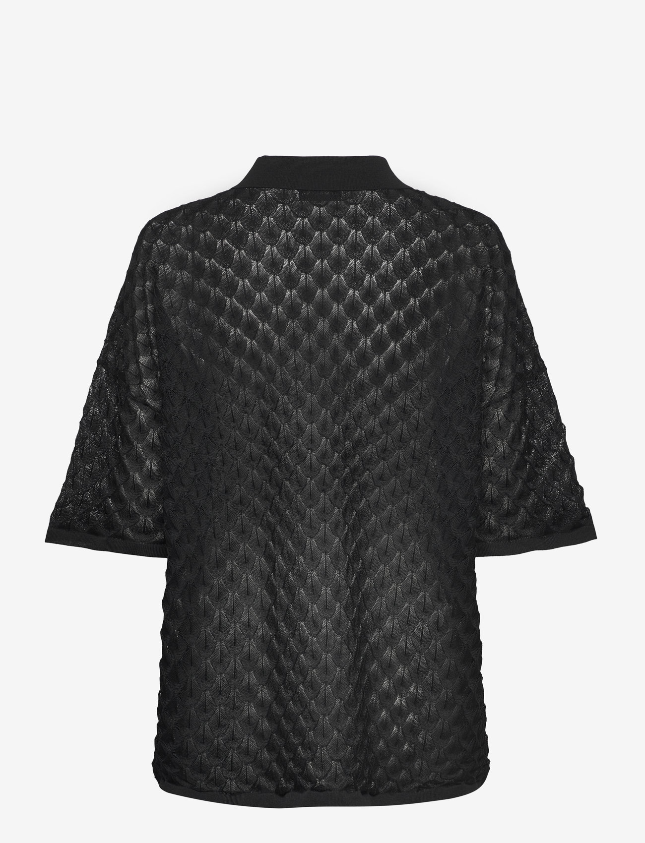 Malina - Moa Knitted Shirt - jeanshemden - black - 2