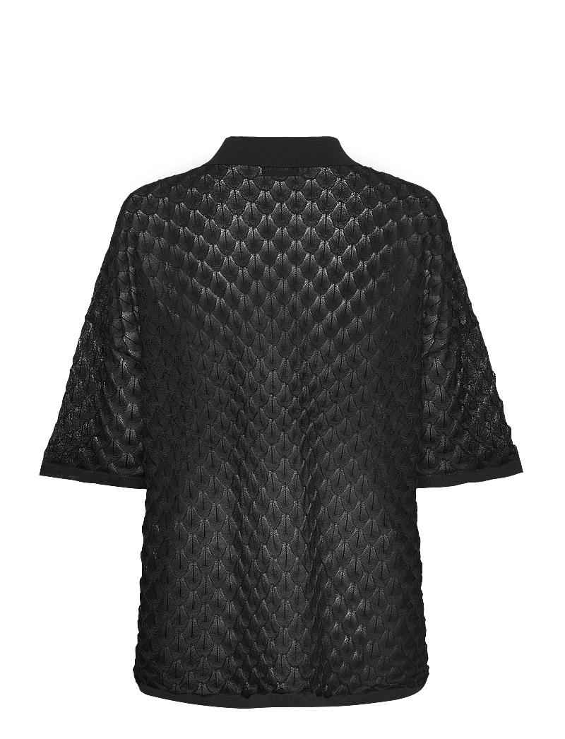 Malina - Moa Knitted Shirt - jeanshemden - black - 2