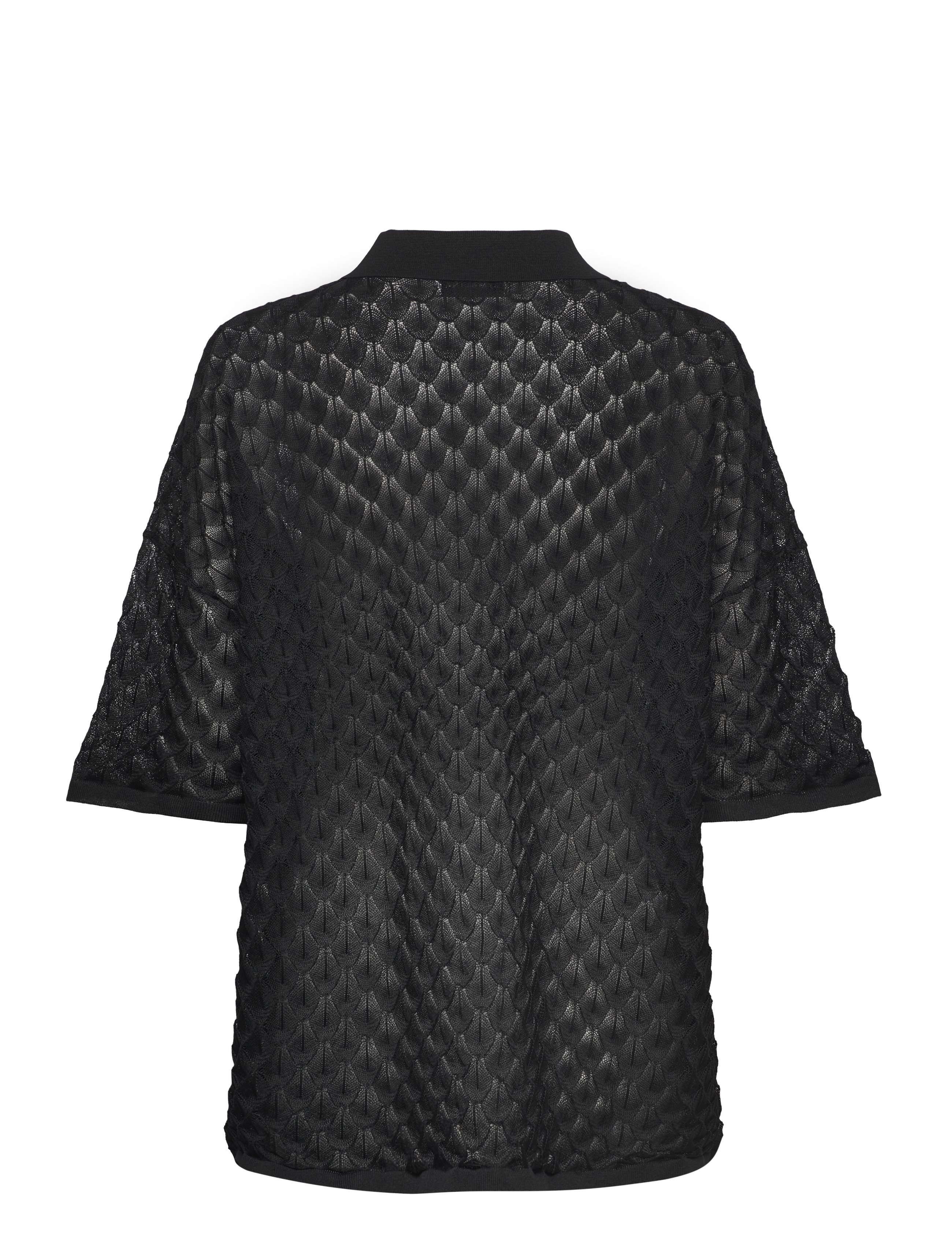 Malina - Moa Knitted Shirt - jeansskjortor - black - 2