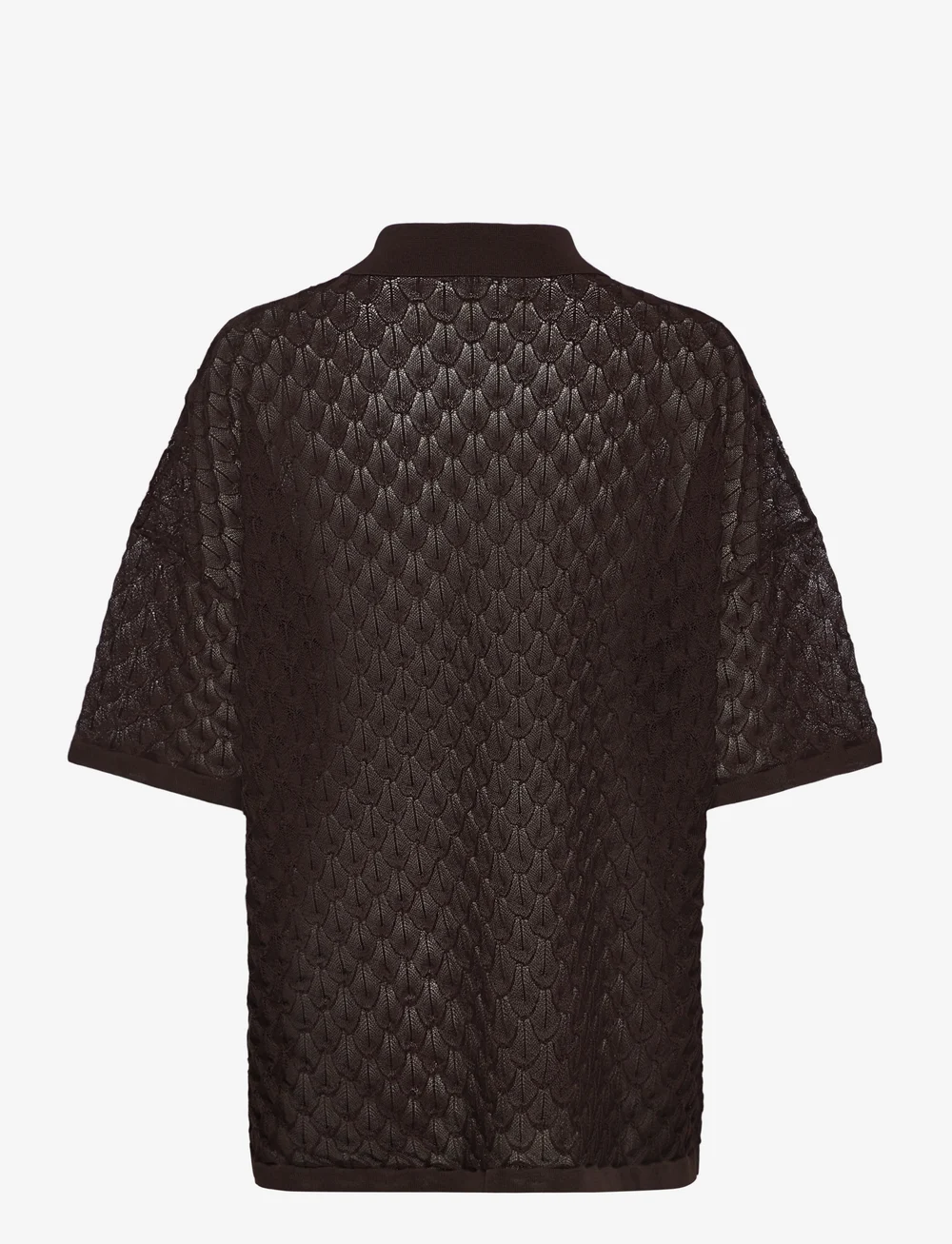 Malina - Moa Knitted shirt - cardigans - chocolate - 2