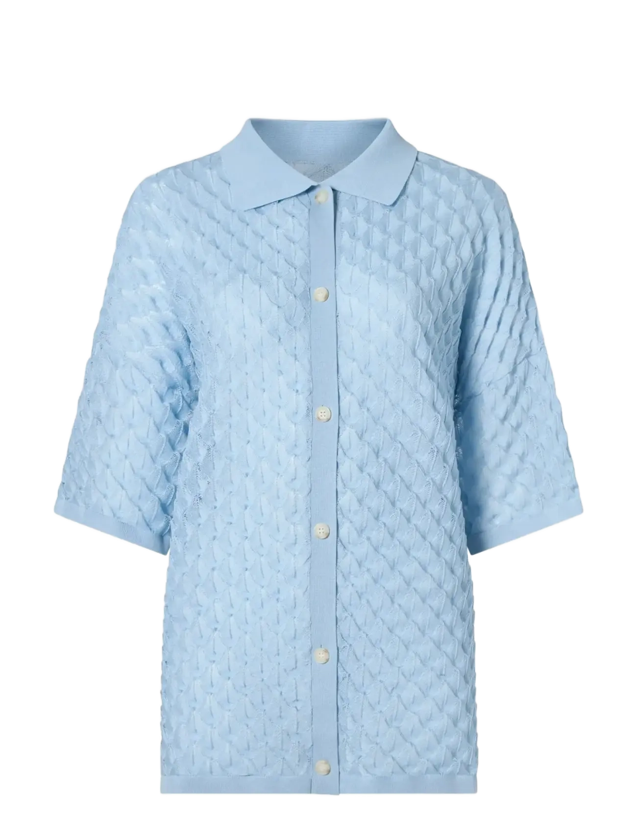 Malina Moa Knitted Shirt - Kläder - SKY / blue