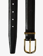 Malina - Charlie rounded buckle leather belt - black - 1